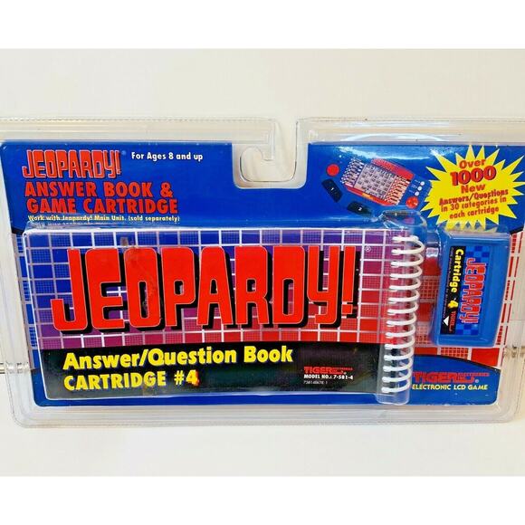 Vintage 1995 Tiger Electronics Jeopardy LCD Game Cartridge #4 Brand New - Picture 1 of 4